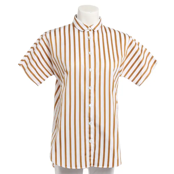 Camicetta, in Marrone, Cotone, Chiuso