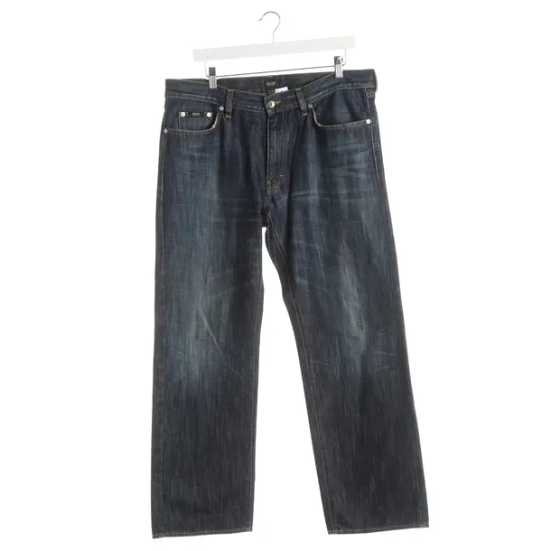 Jeans straight fit, in Marina Militare, Cotone, Hugo Boss Etichetta Nera