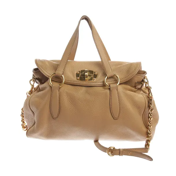 Handtasche, in Braun, Leder, Miu Miu