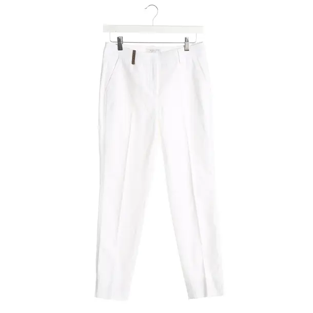 Hose, in Weiß, Baumwolle, Peserico