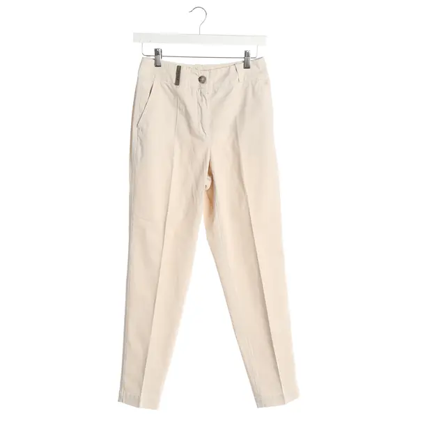 Pants, in Beige, Cotton, Peserico