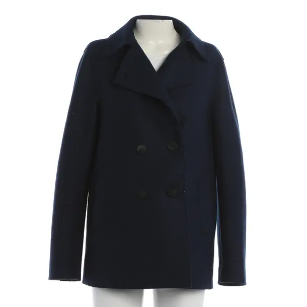 Übergangsmantel, in Navy, Wolle, Harris Wharf London