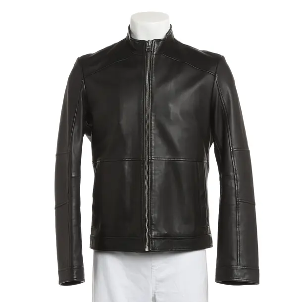 Giacca in pelle, in Nero, Pelle, Hugo Boss Etichetta Rossa