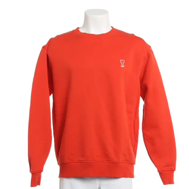 Felpa, in Rosso, Cotone, Ami Paris