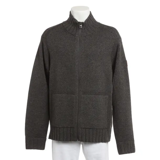 Cardigan, in Dark Gray, Wool, Hugo Boss Red Label