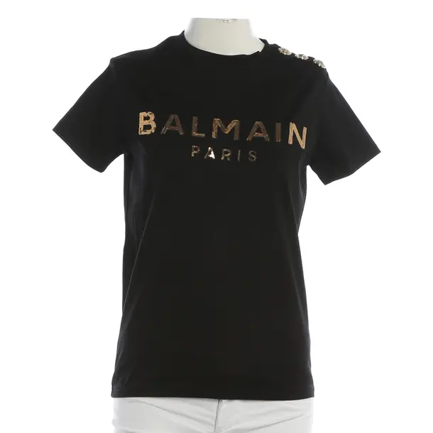 Shirt, in Schwarz, Baumwolle, Balmain
