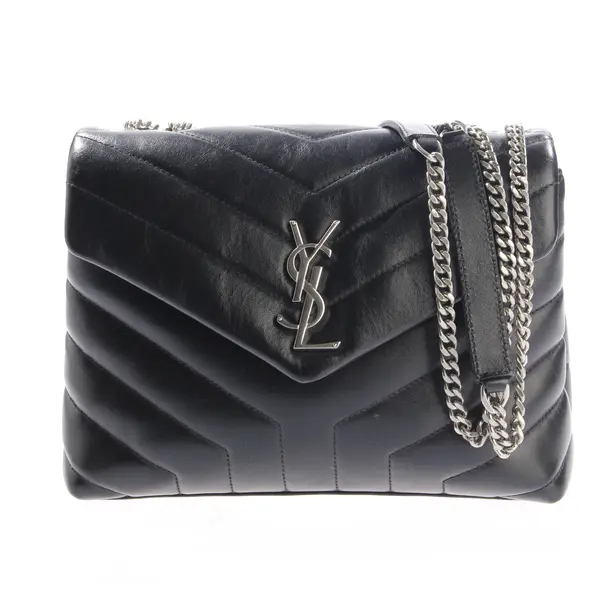 Schultertasche, in Schwarz, Leder, Saint Laurent