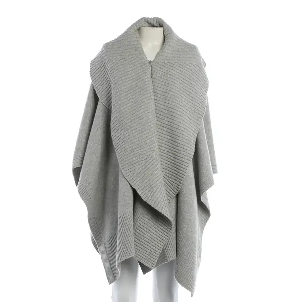 Poncho, in Grau, Wolle, Burberry