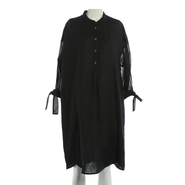 Dress, in Black, Linen, Riani