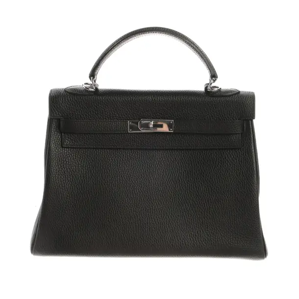 Handtasche, in Schwarz, Leder, Hermès
