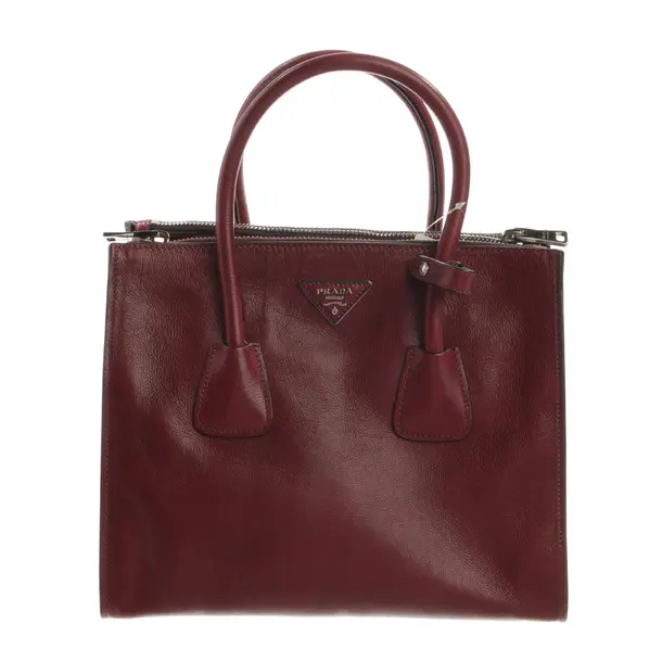Handbag, in Bordeaux, Leather, Prada