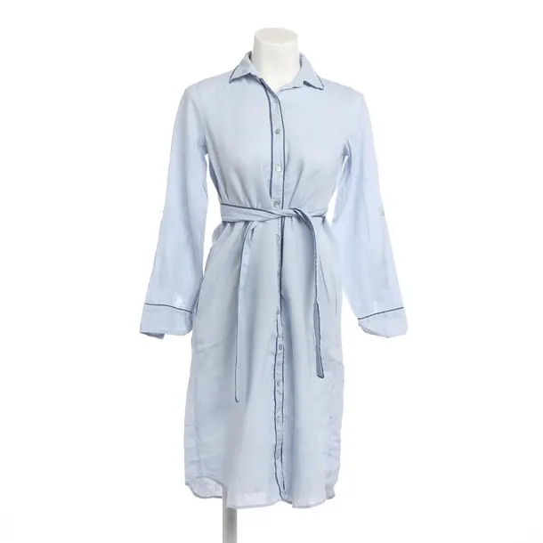 Kleid, in Blau, Leinen, Van Laack