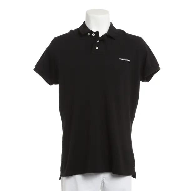Poloshirt, in Schwarz, Baumwolle, Dsquared