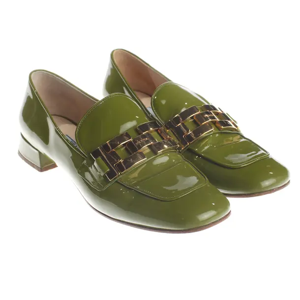 Loafers, in Grün, Prada