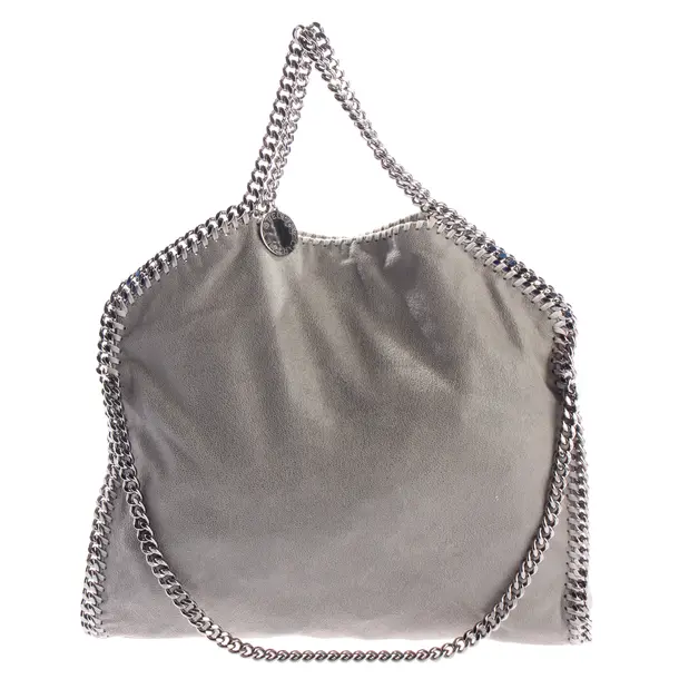 Schultertasche, in Grau, Polyurethan, Stella McCartney