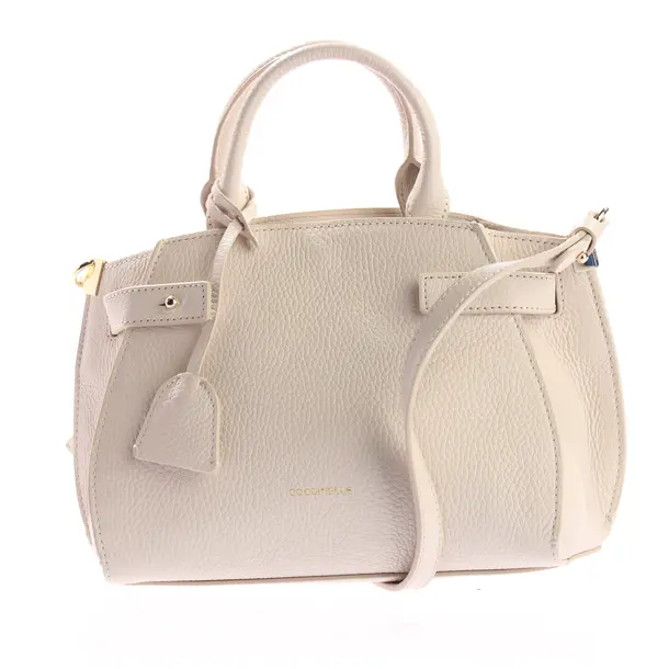 Handtasche, in Beige, Leder, Coccinelle