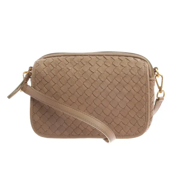 Schultertasche, in Braun, Leder, Les Visionnaires