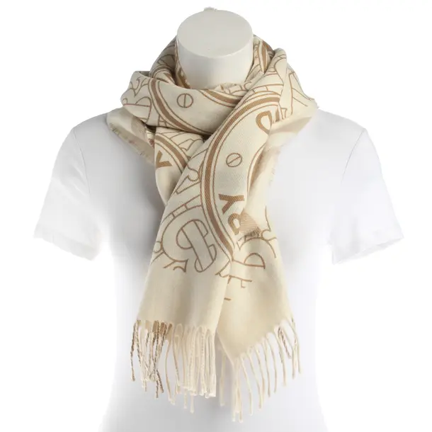 Scarf, in Beige, Wool, Burberry