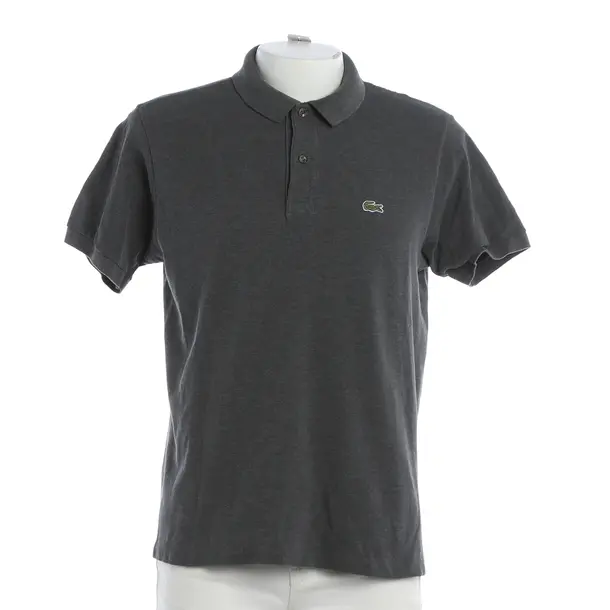 Poloshirt, in Grau, Baumwolle, Lacoste