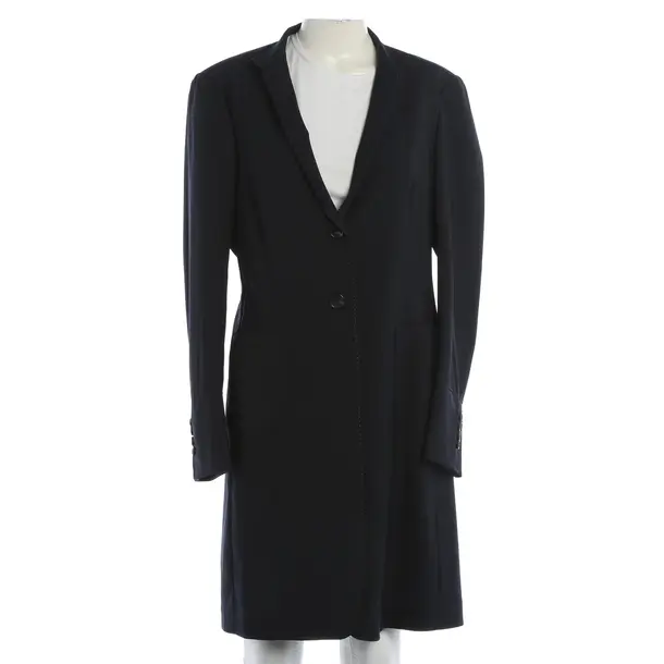 Mid-Season Coat, in Navy, Wool, Brunello Cucinelli