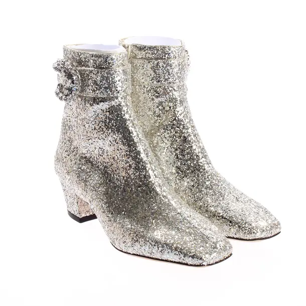 Stiefeletten, in Silber, Jimmy Choo