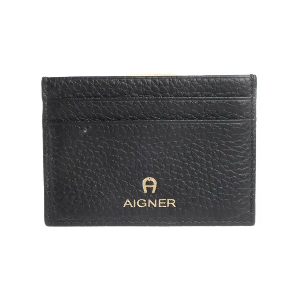 Card Holder, in Black, Leather, Aigner