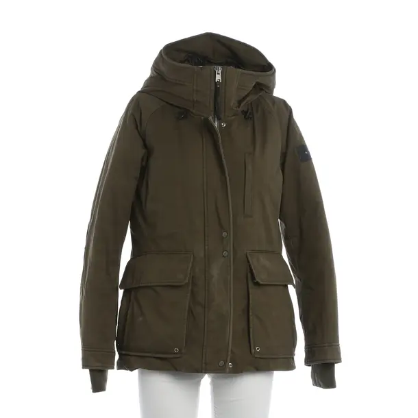 Winter Jacket, in Green, Cotton, Woolrich