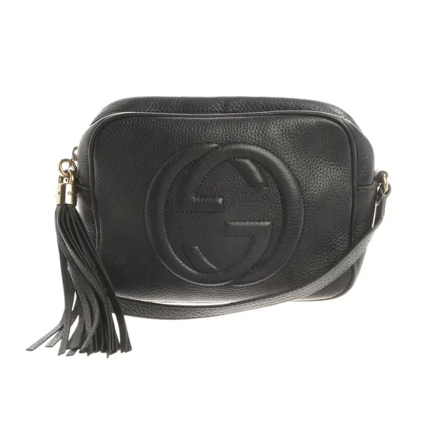 Schultertasche, in Schwarz, Leder, Gucci