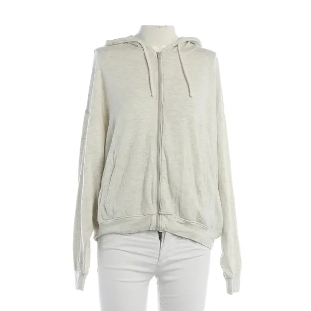 Zip-up Hoodie, in Beige, Cotton, American Vintage