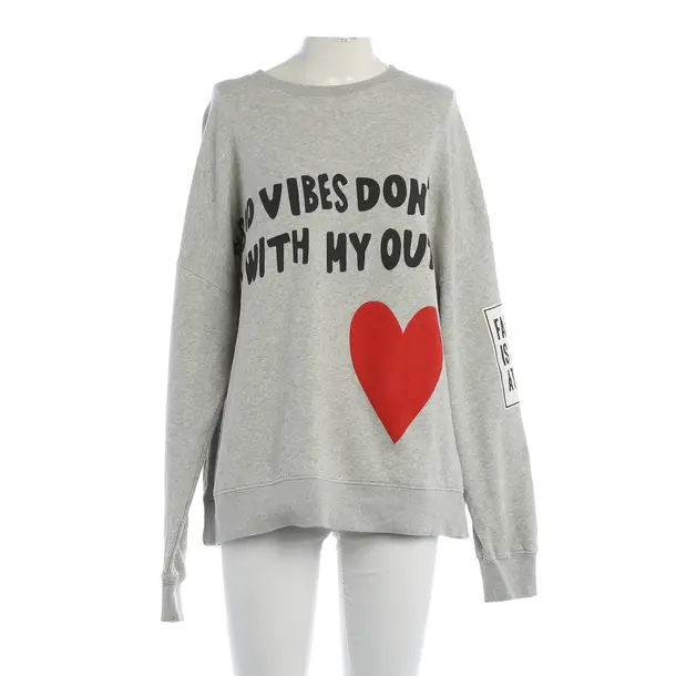 Sweatshirt, in Light Gray, Cotton, Grace