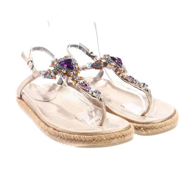 Strappy Sandals, in Gold, Jimmy Choo