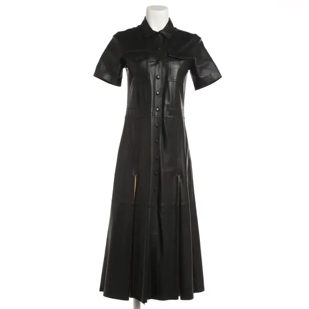 Dress, in Black, Leather, Stand Studio