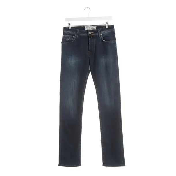 Slim Fit Jeans, in Navy, Cotton, Jacob Cohen