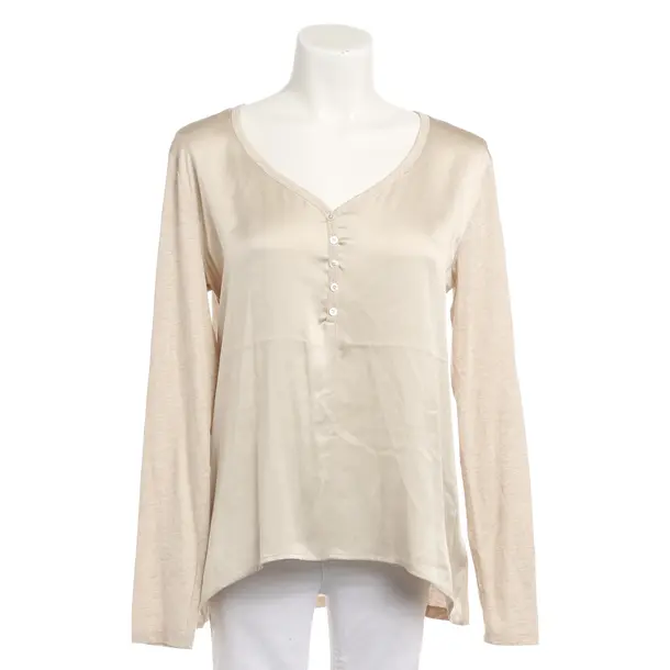 Long Sleeve Shirt, in Light Brown, Cotton, Grace