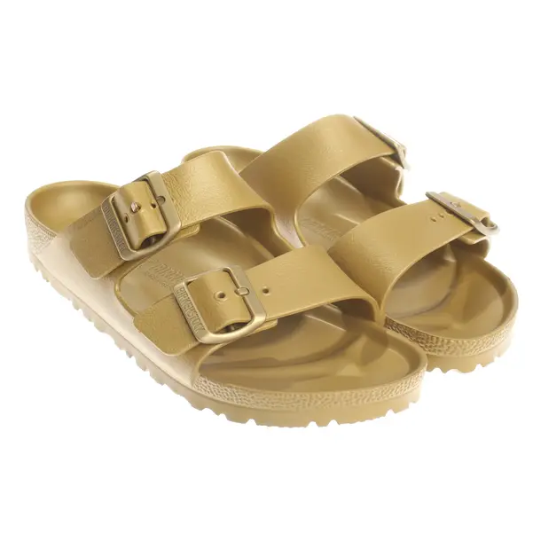 Slides, in Gold, Birkenstock