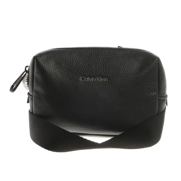 Cross Body Bag, in Black, Leather, Calvin Klein