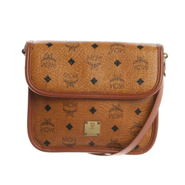 Schultertasche, in Braun, Leder, MCM