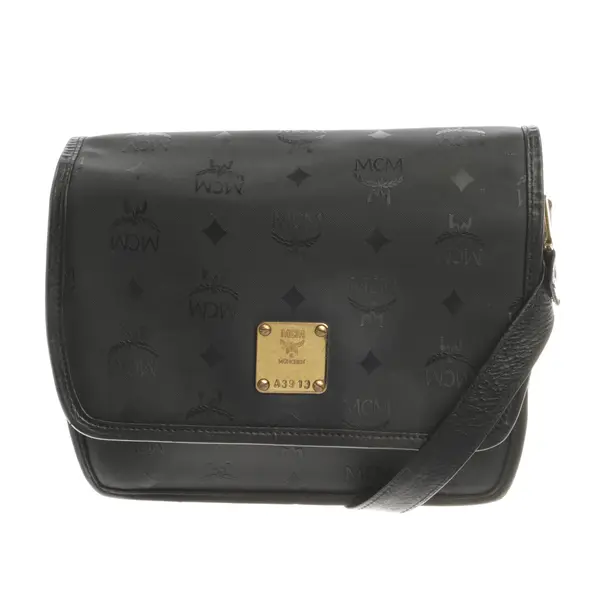 Schultertasche, in Schwarz, Polyamid, MCM