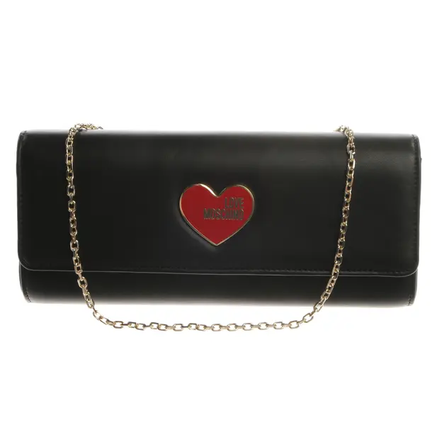 Borsa da sera, in Nero, Pelle, Amore Moschino