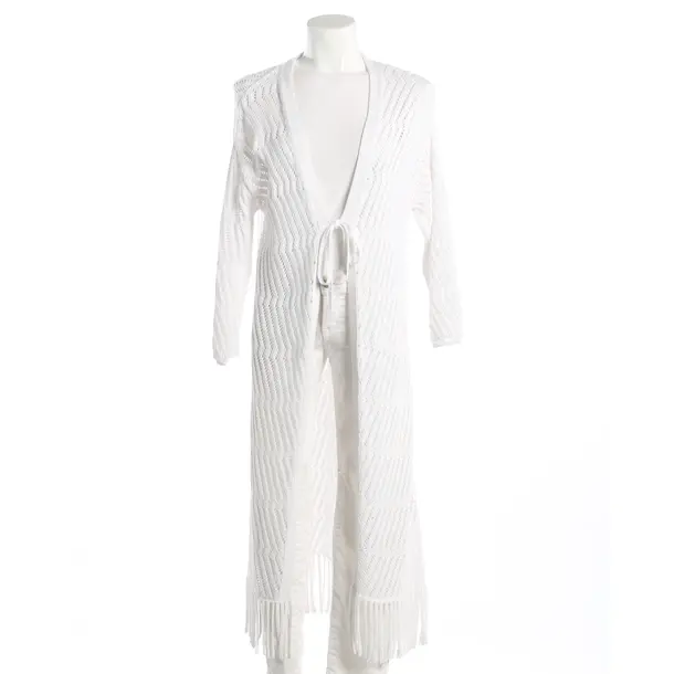 Cardigan, in White, Cotton, Riani