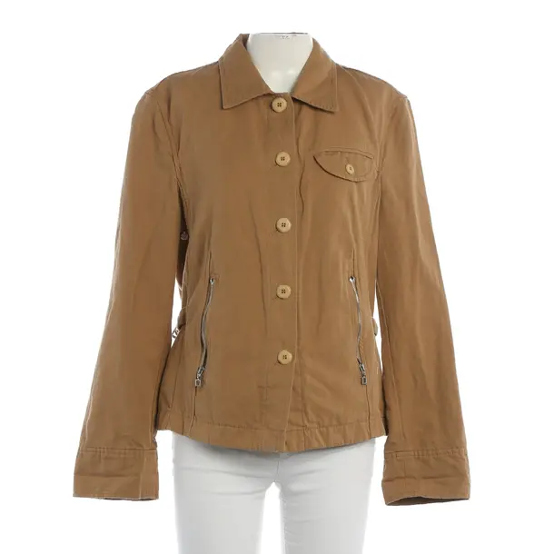 Summer Jacket, in Light Brown, Cotton, Marc Cain Sports