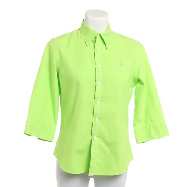 Blouse, in Neon Green, Cotton, Ralph Lauren Black Label