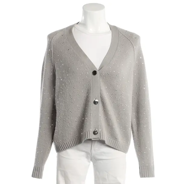 Cardigan, in Gray, Wool, Allude