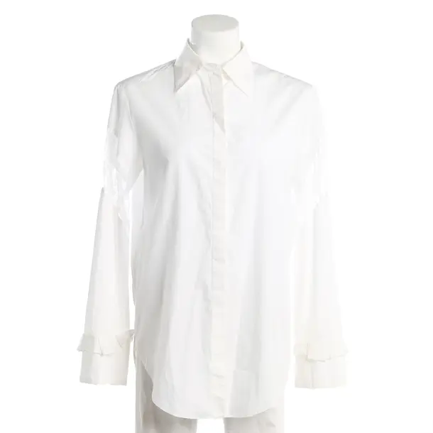 Bluse, in Weiß, Baumwolle, Nina Ricci