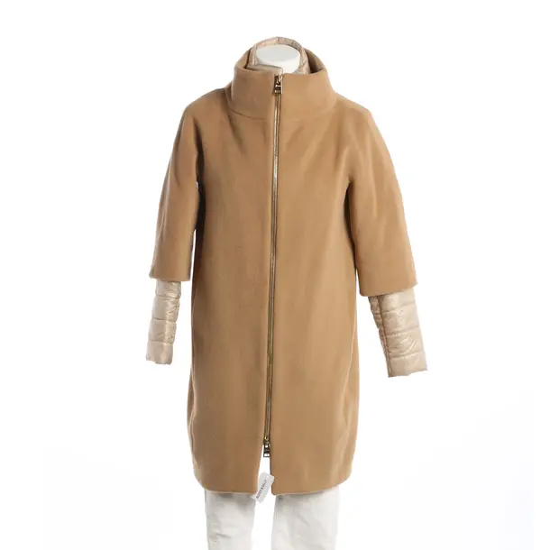 Winter Coat, in Light Brown, Wool, Herno