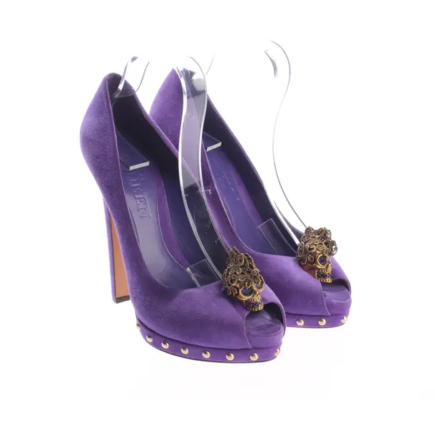 Peeptoes, in Lila, Alexander McQueen