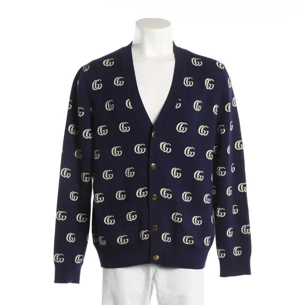 Cardigan, in Navy, Cotton, Gucci
