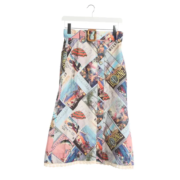 Skirt, in Multicolored, Linen, Zimmermann
