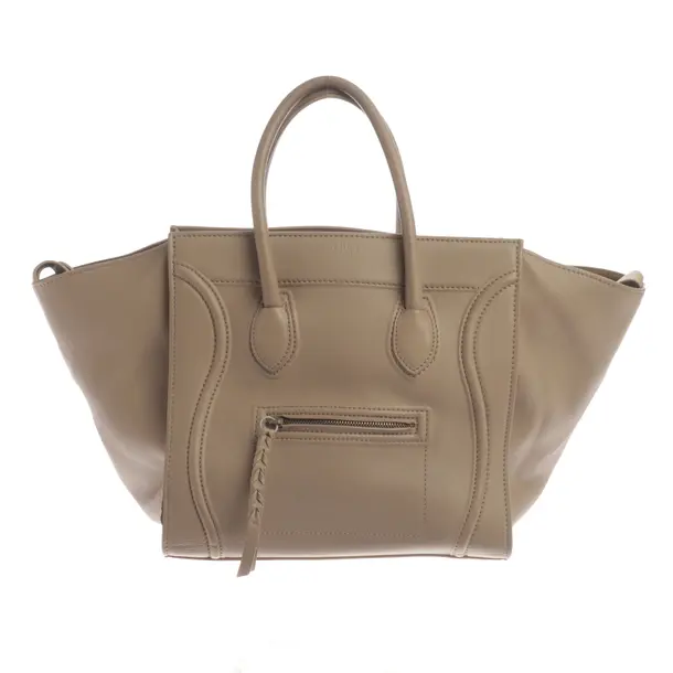 Handbag, in Beige, Leather, Céline