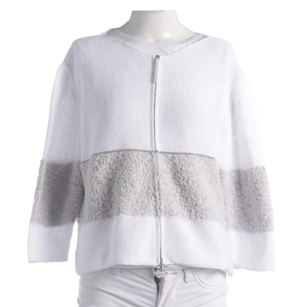 Strickjacke, in Weiß, Baumwolle, Fabiana Filippi